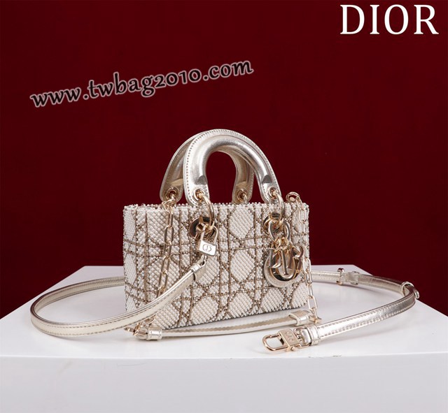Dior专柜新款迪奥顶级原单超迷你刺绣珠片lady d-joy-micro djfk1053